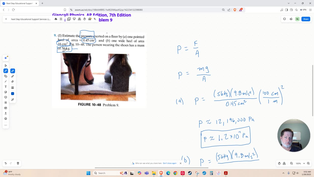 The Difference a Heel Can Make - Calculating Pressure from a Shoe