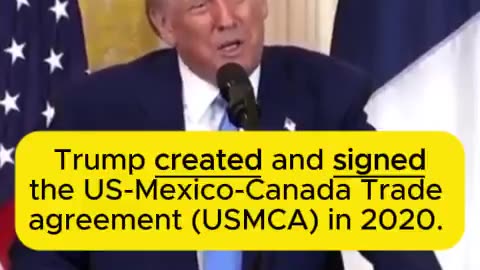 BREAKING: Trump ignorantly attacks the US trade agreements with Mexico and Canada.