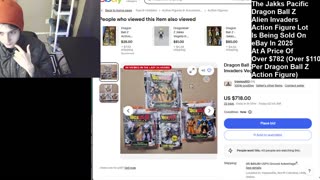 The Dragon Ball Z Alien Invaders Action Figure Lot That Is Being Sold At A Price Of Over $782