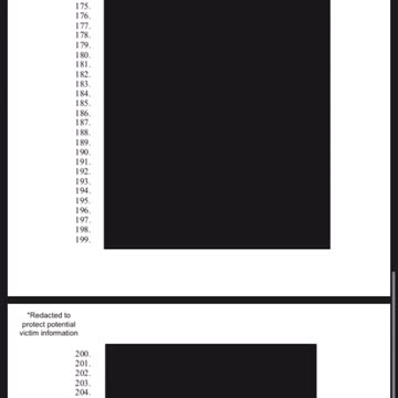 Bondi: “Redacted to protect victim info”: GO 2 Justice dot Gov to Actually see something 2/27/25