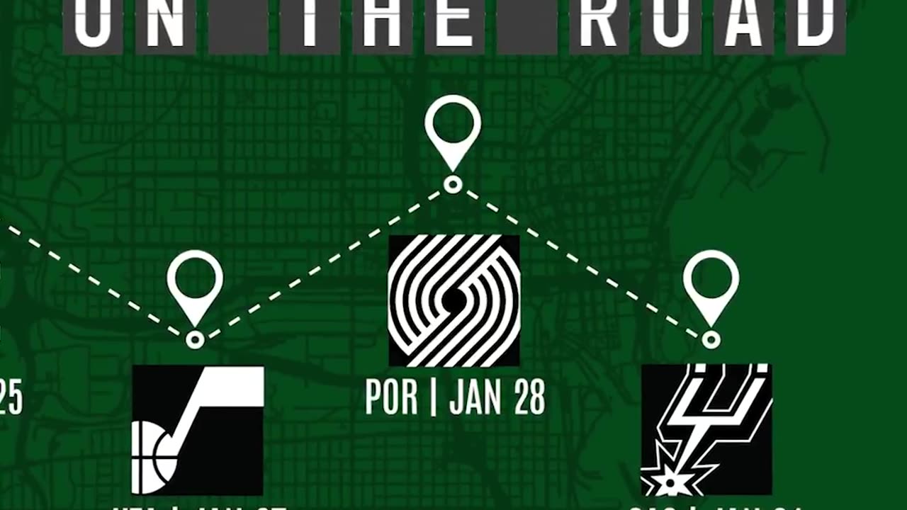 Bucks Hit the Road! ✈️ 4-Game Western Conference Swing Begins Now.