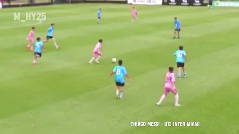 Skills, speed and enthusiasm, that's what we see in Thiago Messi, in the future