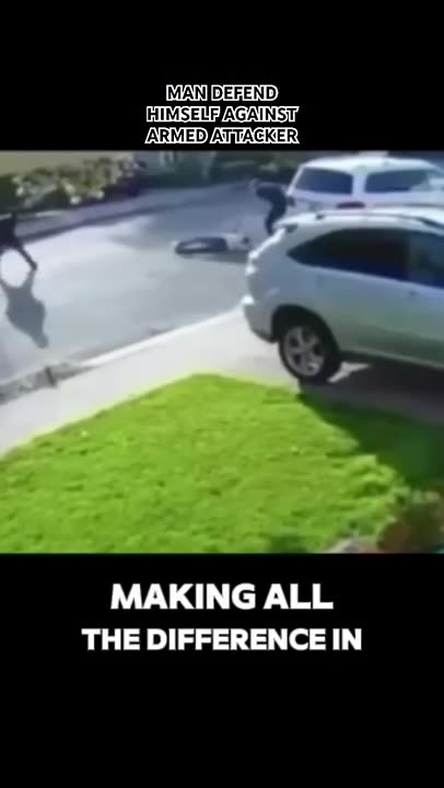 White man defends himself against armed knee grows - makes them squeal like monkeys