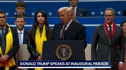 Trump Address Before MAGA Crowd At The Inaugural Parade