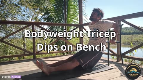 Calisthenics Day 2 Chest Routine: Bodyweight Tricep Dips on Bench