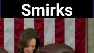 Mike Johnson smirks as Vice President Kamala Harris certifies Trump Win