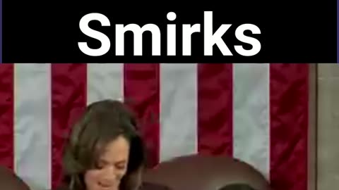 Mike Johnson smirks as Vice President Kamala Harris certifies Trump Win