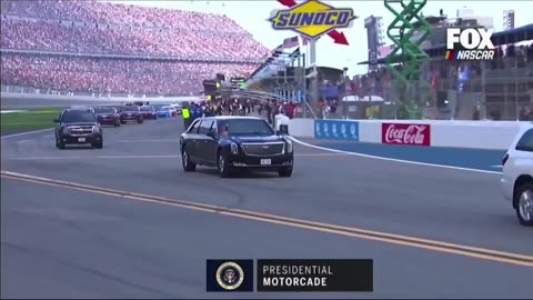 President Trump paces the field at the Daytona 500