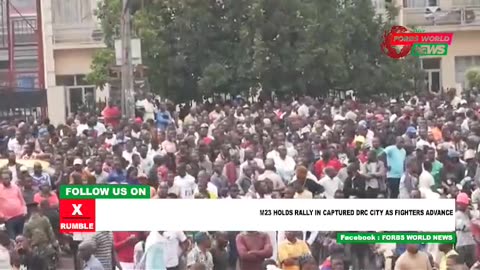 M23 hold rally in captured Congolese city