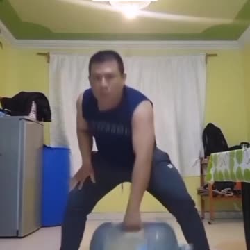 When you make your first attempt to train at home...