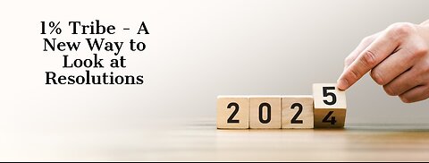 1% Tribe - A new way to look at resolutions - Special Guest Rachelle Myers D.C. and Ryan Myers .