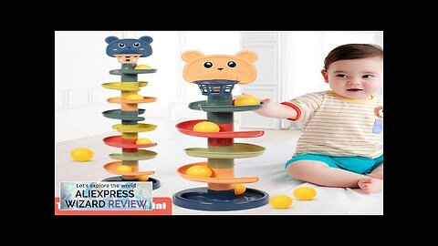 Montessori Baby Toys Rolling Ball Pile Tower Finger Skill Training Educational Games Review