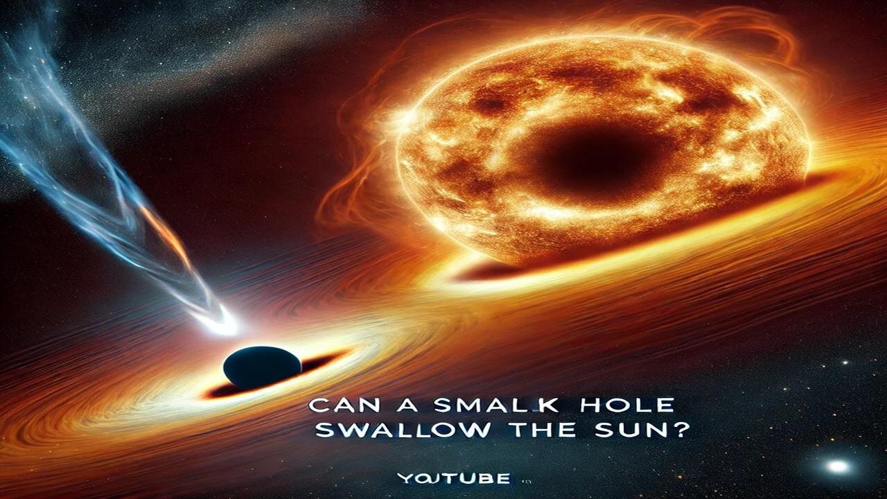 "Can a Small Black Hole Really Swallow the Sun? 🌞🕳️ | Space Facts"