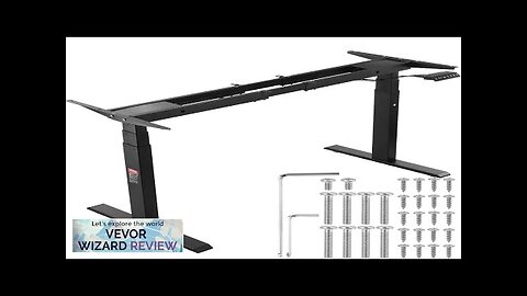 VEVOR Standing Desk Frame Dual Motor Adjustable 26"-50.8" Height & 43.3"-70.1" Length Review