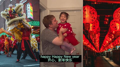 Festive Vibes Abroad: A Foreigner and His Chinese Wife Putting Up Spring Couplets. #HappyNewYear