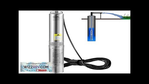 VEVOR Deep Well Submersible Pump 3HP/2200W 230V/60Hz 37GPM Flow 640 ft Head Review