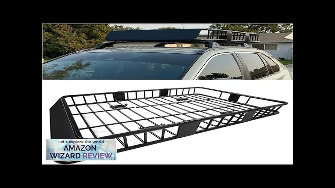 ECOTRIC 64" x 38" x 4'' Universal Roof Rack Cargo Carrier Basket Review