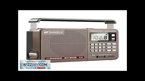 SANSUI E35 bluetooth Radio Portable Digital Retro Speaker HiFi Bass Music Player Review