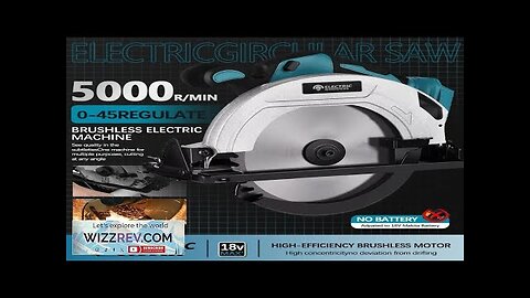 7 Inch Brushless Electric Circular Saw Cordless High Power Board Cutting Machine Review