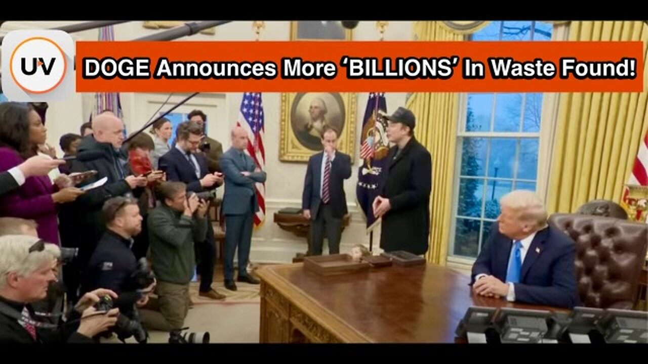 Elon joins Trump in Oval Office | Confirms DOGE Is Still Finding Billions In Waist