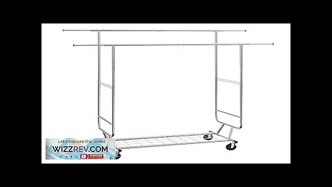 VEVOR Heavy Duty Clothes Rack Double Hanging Rod Clothing Garment Rack Review