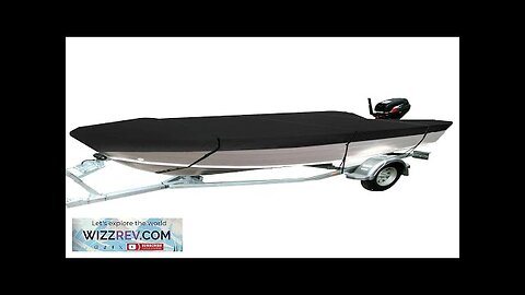 11.5ft-14.8ft Waterproof Boat Cover Marine Grade 210D Trailerable V-hull Fishing L Review