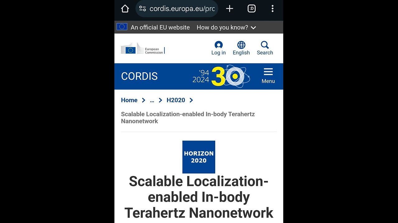 The EU Parliament #HORIZONS has been pumping millions of €uro tax payer money into INTRA-BODY NANO COMMUNICATION 6G