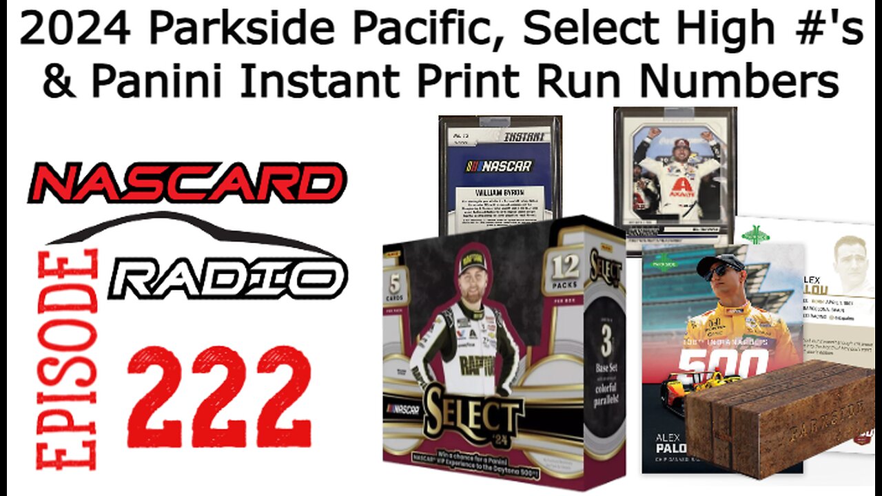 Episode 222: 2024 Parkside Pacific Presale, Panini Instant Print Run Numbers & Select High Numbers