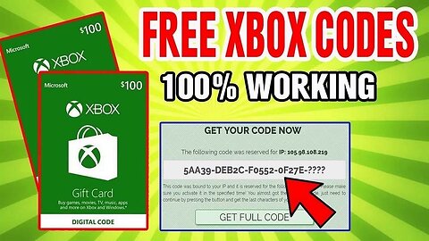 free Xbox gift card codes