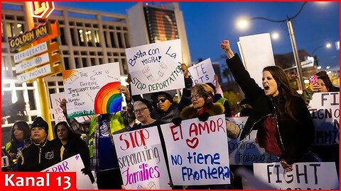 People gather in Las Vegas to protest against Trump's executive orders on immigration