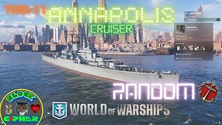 *SUPER SHIP* USN Cruiser Tier-11 ANNAPOLIS in Random mode | World of Warships