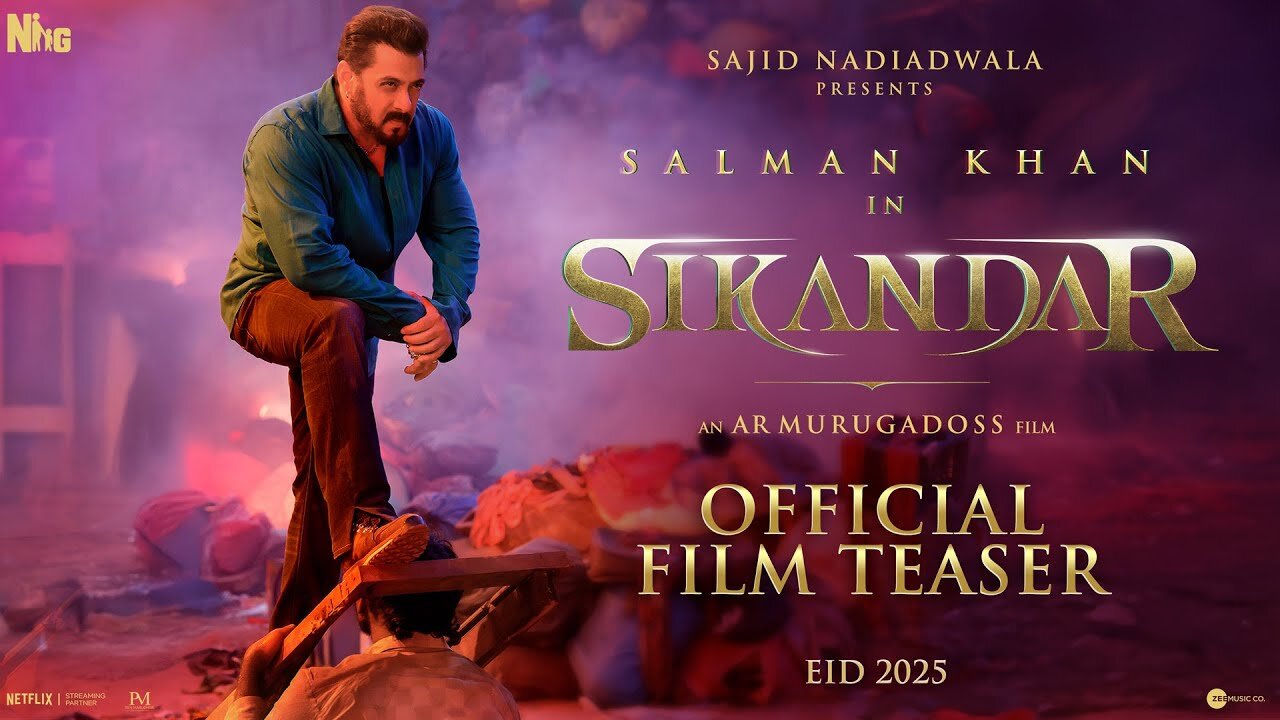 SIKANDAR Official Film Teaser - Salman Khan, Rashmika | Sajid Nadiadwala | A.R. Murugadoss | EID2025