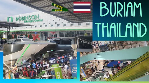 Robinson Lifestyle Buriram - Department Store in Isan - Sunday Shopping Mall Walkabout - Thailand TV