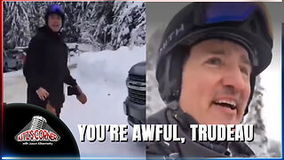 "GET THE F*** OUT OF BC" woman tells PM Trudeau on Ski Hill