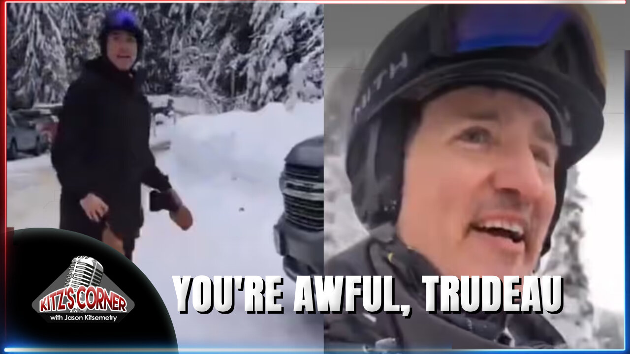 "GET THE F*** OUT OF BC" woman tells PM Trudeau on Ski Hill