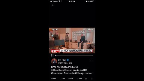 Dr. Phil and @RealTomHoman are in an ICE Command Center in Chicago. Dr. Phil: Are you going into