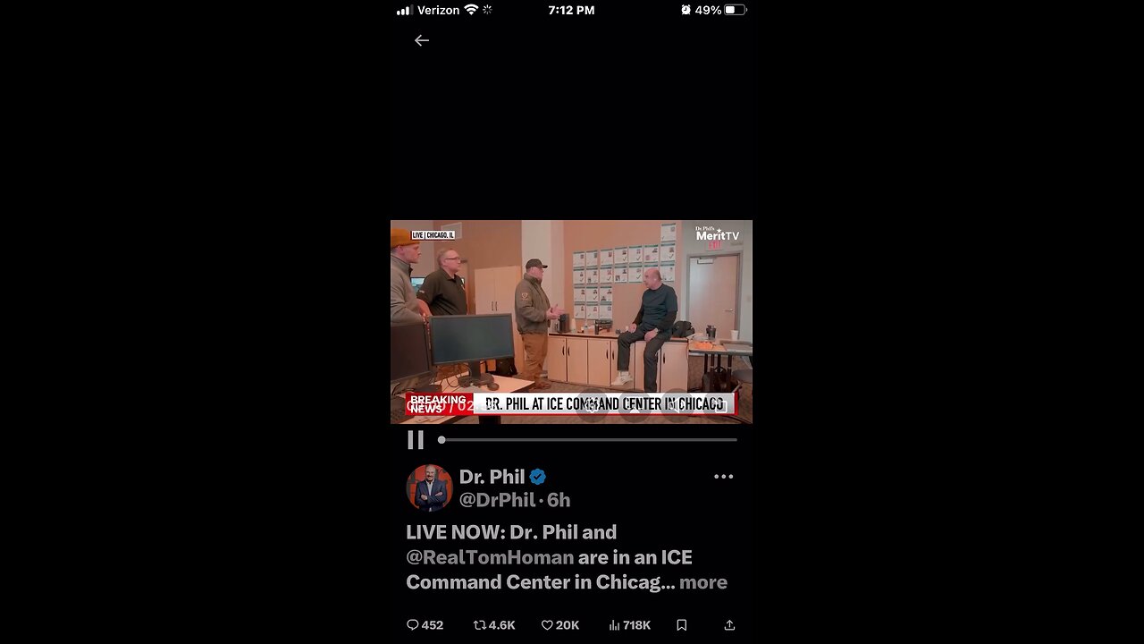 Dr. Phil and @RealTomHoman are in an ICE Command Center in Chicago. Dr. Phil: Are you going into