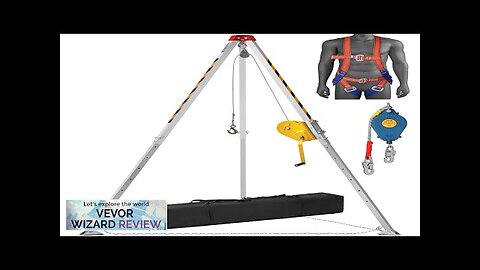 VEVOR Confined Space Tripod Kit Confined Space Tripod 8' Legs and 98' Review