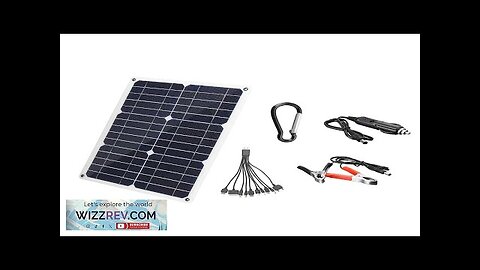 30W 20V Monocrystalline Double USB Port Solar Panel Power Pack with 10-in-1 Review