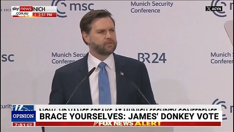 SKY NEWS AU: JD Vance´s speech in Munich