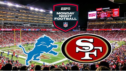 Lions @ 49ers MNF LIVE REACTION & COMMENTARY #nfl #mnf #lions #49ers