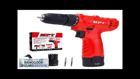 MPT 12V Rechargable Li-ion Cordless Drill Power Dirll 18+1 Torque Cordless Electric Review