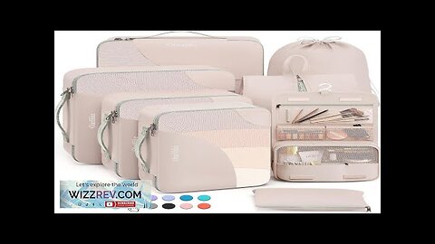 10 Set/8 Set-Packing Cubes for Travel Sturdy Suitcase Organizer in 4 Size(Extra Review