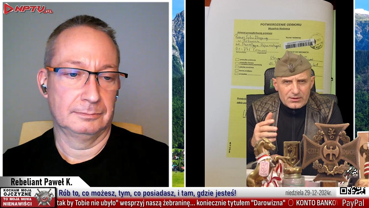 Rebeliant Paweł K. - Olszański, Osadowski NPTV (29.12.2024)