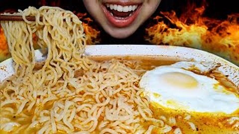 ASMR MUKBANG - SPICY NOODLES RAWIT ASMR