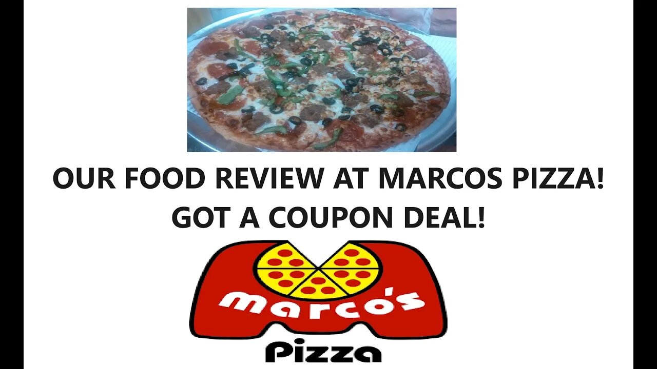 DINNER! FOOD REVIEW OF MARCOS PIZZA. GOT AN ONLINE COUPON DEAL