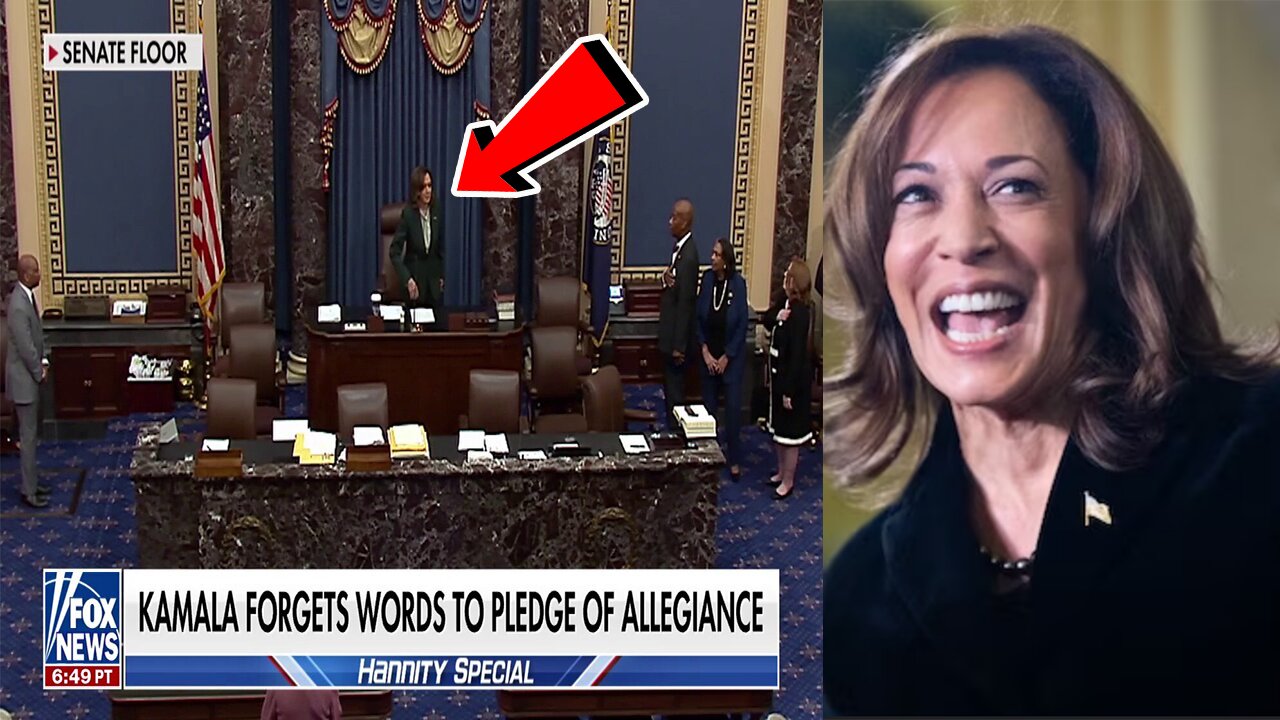 Kamala Harris BUTCHERS The Pledge of Allegiance! EMBARRASSING!