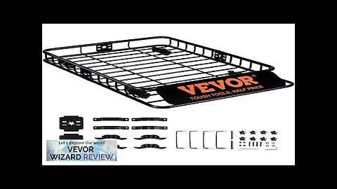 VEVOR Roof Rack Cargo Basket 200 LBS Capacity 46"x36"x4.5" for SUV Truck Review