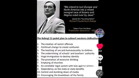 The Kalergi Plan. The Enemy of the White People.