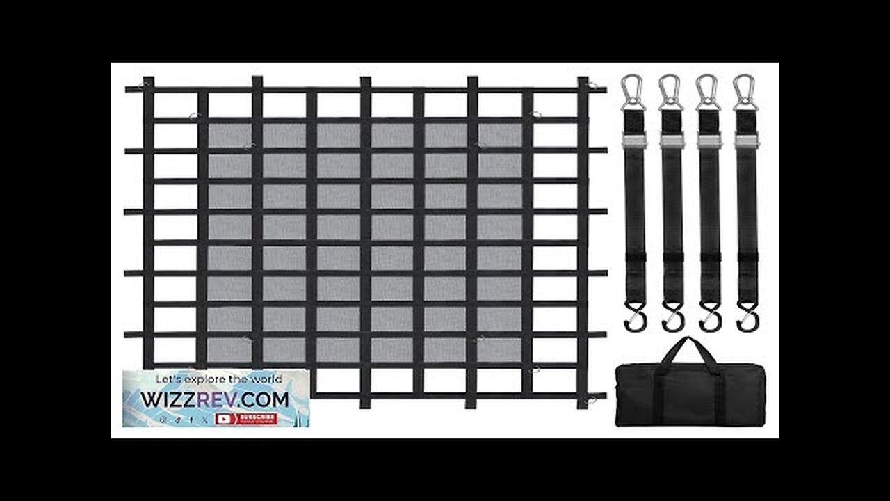 VEVOR Cargo Net Heavy Duty Cargo Net 72" x 57" Adjustable Buckles Review